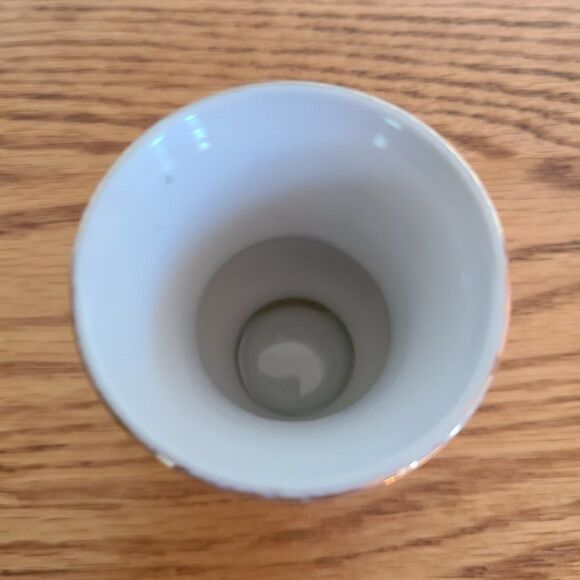 M Elfinware Germany Urn Shaped Mini Bud Vase Flowers With Gold Trim Bottom Stamp - Picture 8 of 10